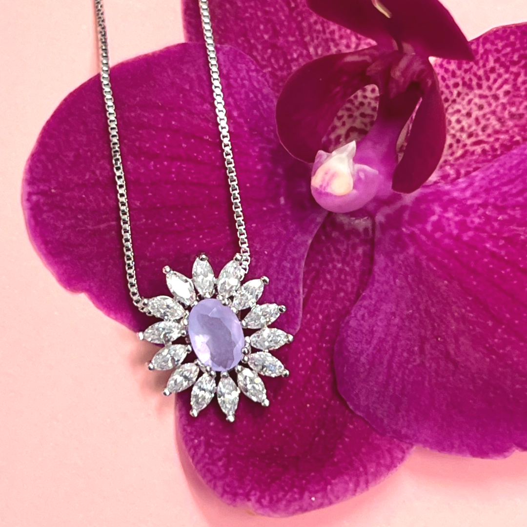 Necklace Lilac Little Flower