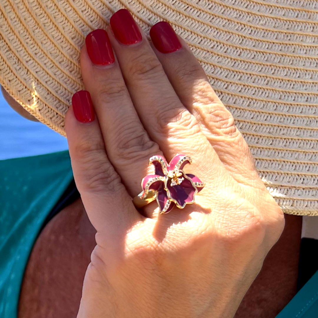 Ring Orchid Marsala