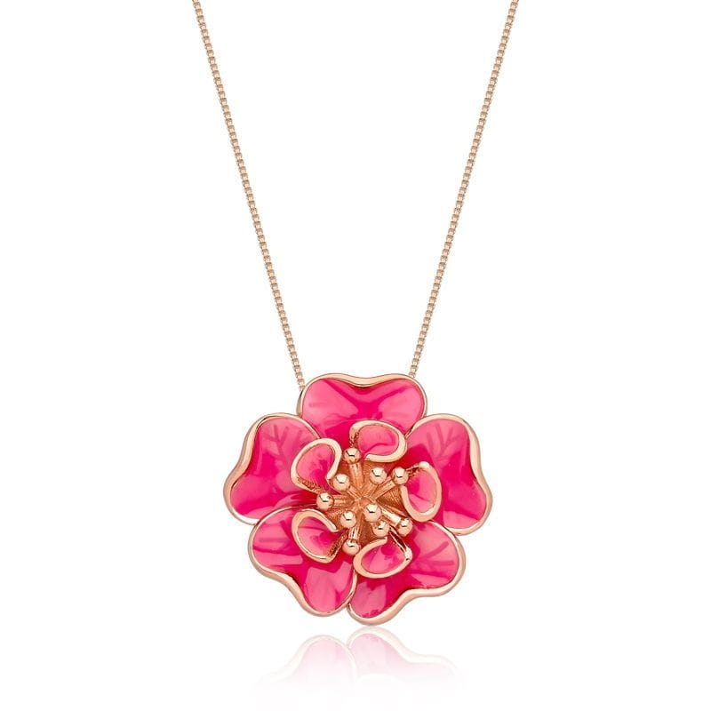 Necklace Pink Flower